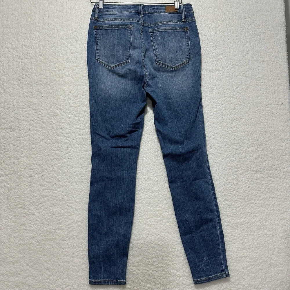 Judy Blue Lemon Patch High‎ Waist Skinny Jeans Women's Medium Blue Size 7/28